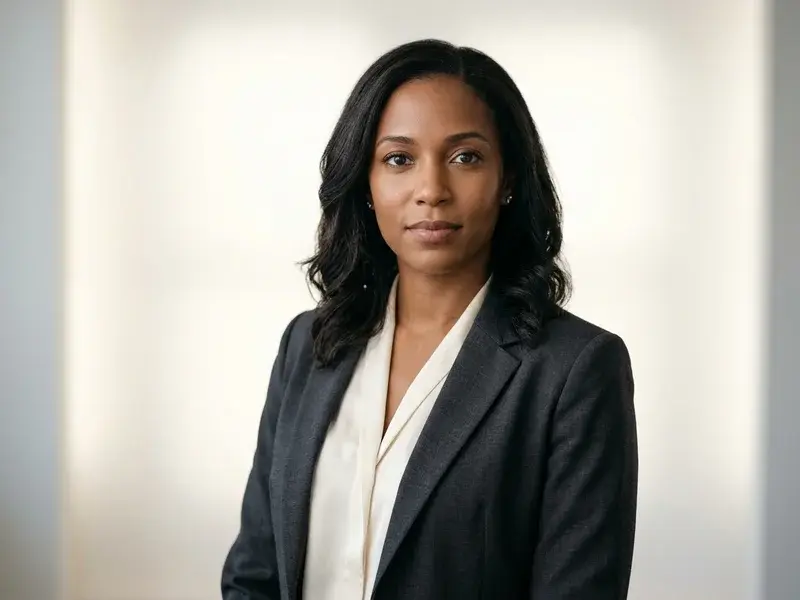 Portrait professionnel de haute qualité pour CV et LinkedIn, style studio moderne et épuré.